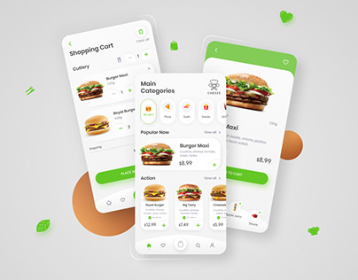 Fast Food App Design and Animation