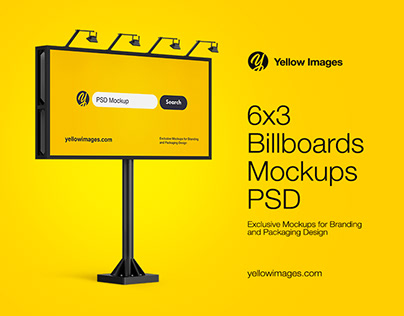 Download Yellow Images On Behance PSD Mockup Templates