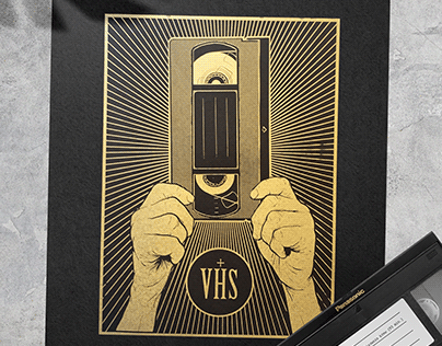 VHS - Gold edition screenprint