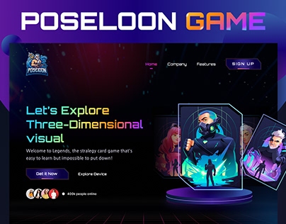 Poseloon: Gaming landing page