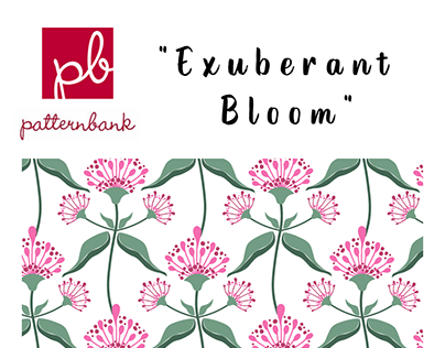 Exuberant Bloom Surface Pattern Design