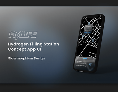 HyLIFE- Hydrogen Filling Station Concept App UI