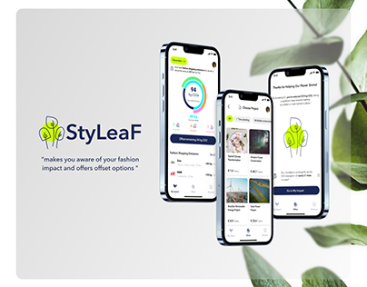 StyLeaF | Sustainability Awareness|UX/UI Design Project