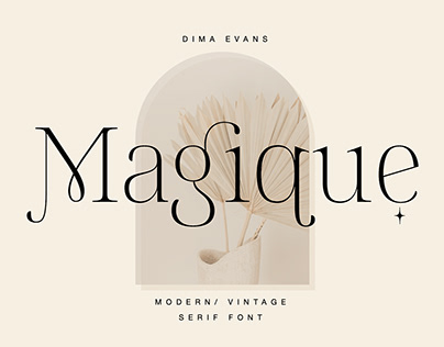 Magique modern vintage serif