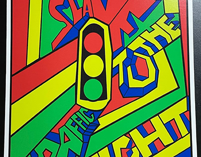 Slave To The Traffic Light Digital Illustration