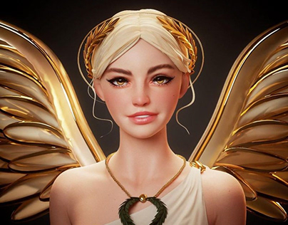 3D Character Design Nike Goddess Of Victory