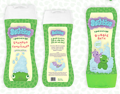 "Scrubbies" - Kids Bath Product and Packaging Design