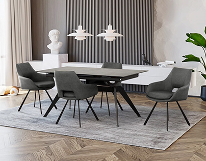 Dining table photography &3D visualisation