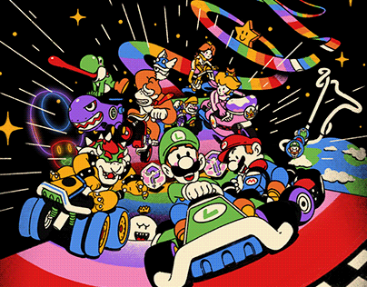 mario kart rainbow road