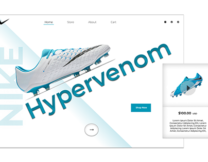 Nike - Hypervenom Landing Page