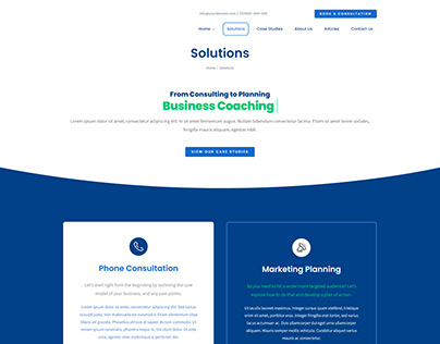 Business Coach Website