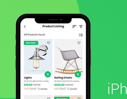 Product Listing Mobile View