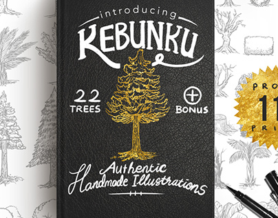 KEBUNKU Tree Illustration pack