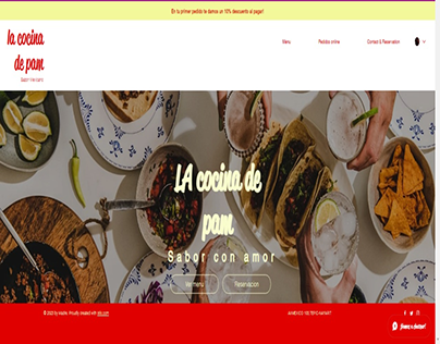Pagina web de cocina