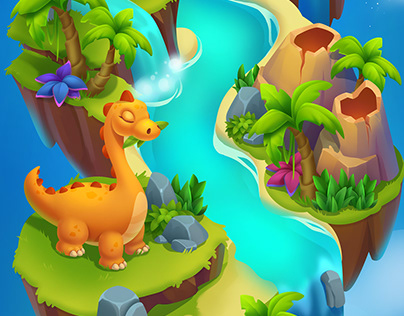 Dinosaur map game