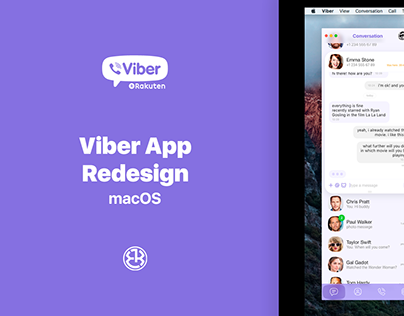 Viber App Redesign macOS