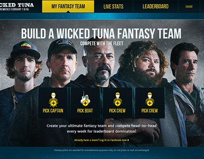 Nat Geo: Wicked Tuna Fantasy Team Builder
