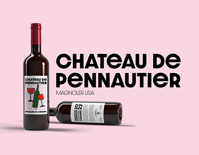 CHATEAU DE PENNAUTIER - WINE LABEL / ETIQUETTE DE VIN
