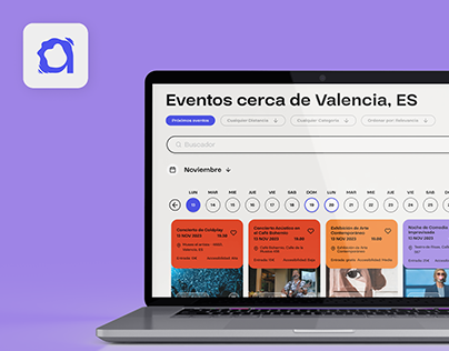 Vibra events website - Ux&Ui design