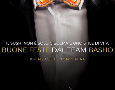 Christmas ADS for Basho Sushi Fusion Italy