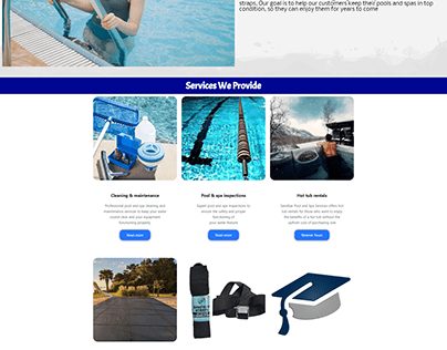 Website Design For Pool And Spa Services website