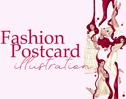 Fashion Postcard illustration