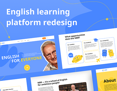 English learning platform redesign
