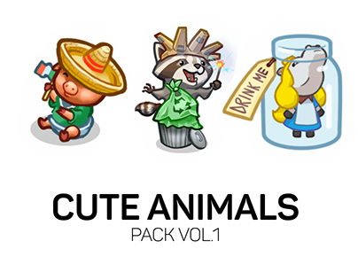 Cute Animals - Spine animations pack