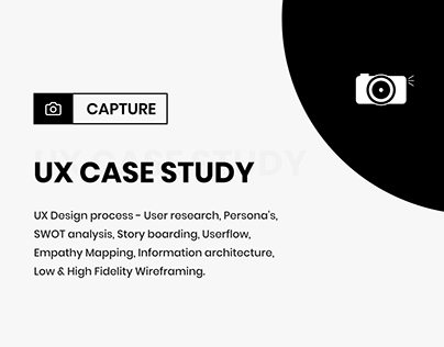 Capture a photography platform UX casestudy