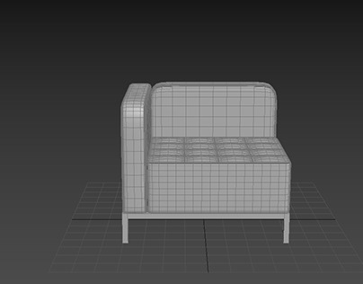 Alera Qub Series Corner Sofa 3D Model