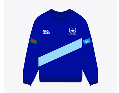 NSU Model United Nations Club Sweat Shirt Design