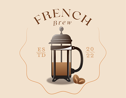 FrenchBrew Coffeeshop Logo