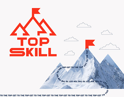A logo for an educational project Top Skill