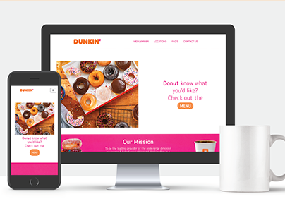 Dunkin' Website Design