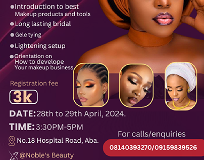 Makeup flyer