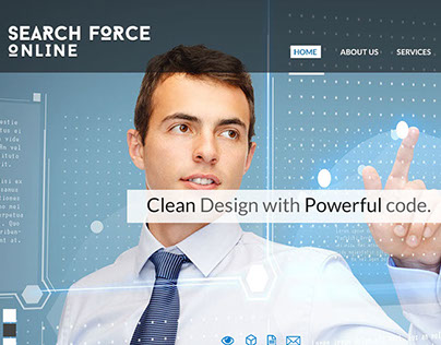 Search Force online Website template