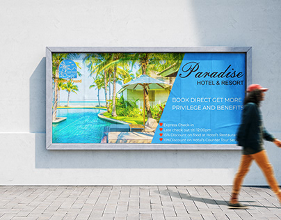 paradise resort banner design