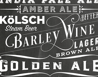 Typographic Beer poster...
