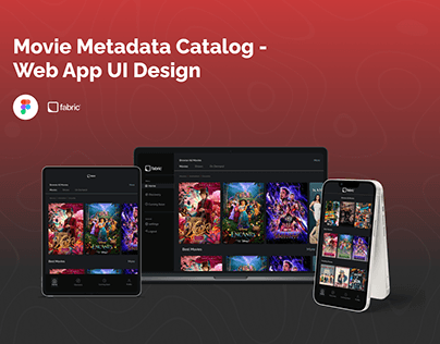 Project thumbnail - Movie Metadata Catalog Web App Design