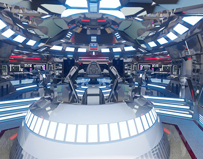 Sci-Fi Futuristic Interior model
