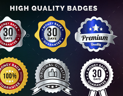 120 High Quality Badges & Seals