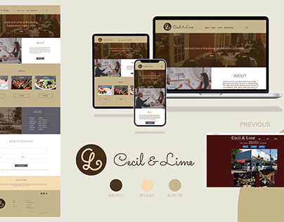 Cecil and Lime Website Redesign