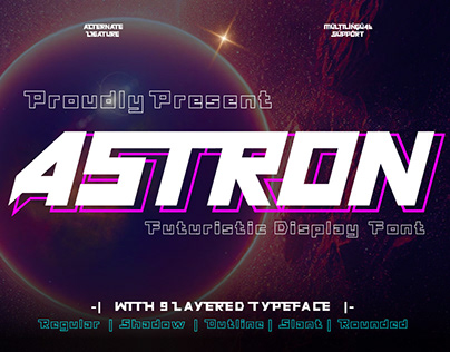 ASTRON - Futuristic Font