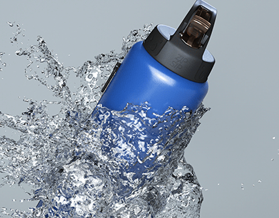 3D Animated Water Bottle Video