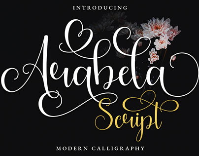 Free Arabela Script Modern Calligraphy Font