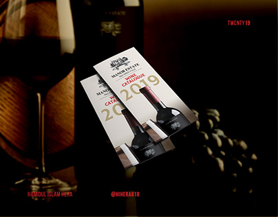 Manor Estate Wine - Tri-fold Catalogue Brochure