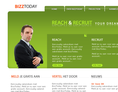 Bizztoday - freelancing web design
