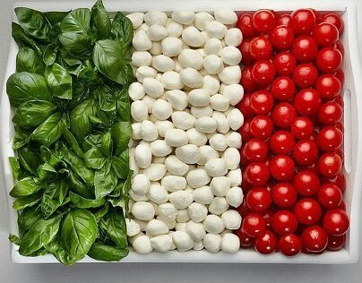 National Flags Made From Food