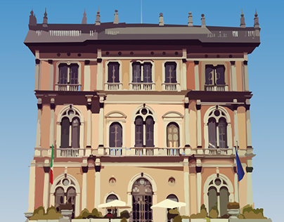 Villa Ponti in vettoriale