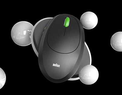 Braun - Ergonomic Mouse for Both Left and Right Hand